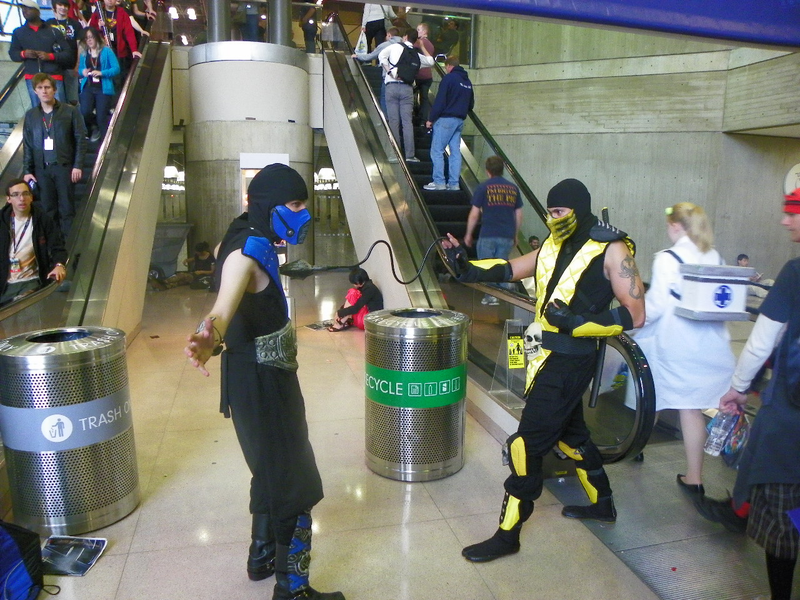 Illustration for article titled New York Comic-Con 2011 Day Four Cosplay with Dead Space Kid and Super Friends